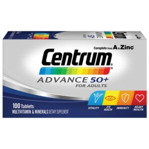 Box of 100 Centrum Advance 50+ Tablets