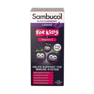 Bottle of 120ml Sambucol Black Elderberry Liquid