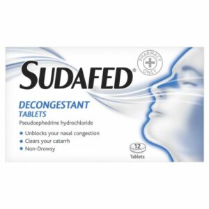 Sudafed Decongestant Tablets